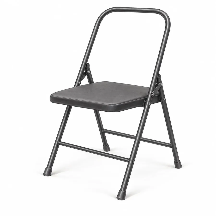 Folding Yoga Chair, a yoga prop illustration
