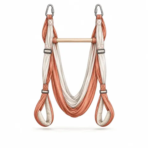 Aerial Yoga Trapeze, a yoga prop illustration