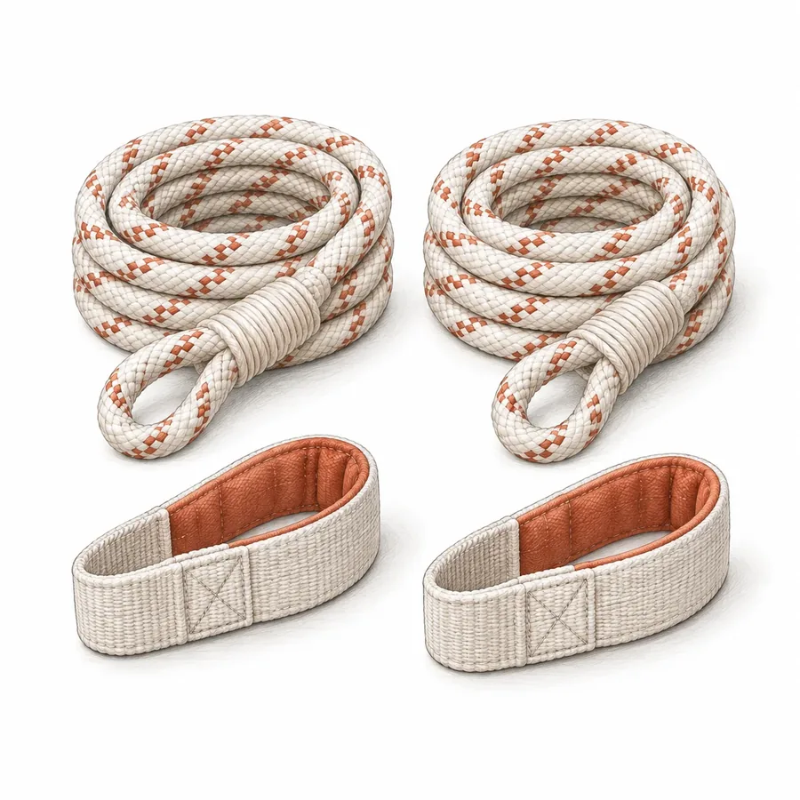 Yoga Wall Ropes, a yoga prop illustration