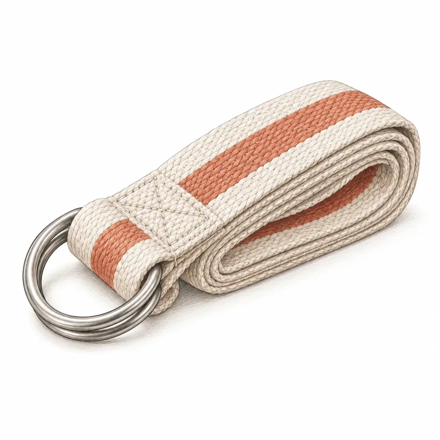 Yoga Strap, a yoga prop illustration