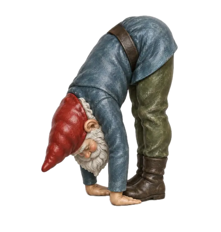 Yoga illustration: Hands Under Feet Pose — Pādahastāsana