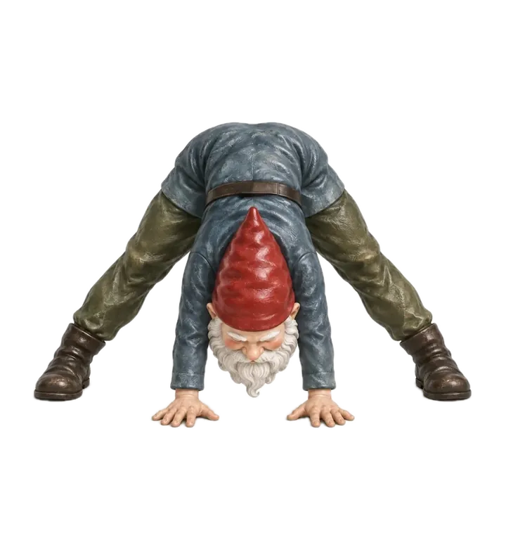 Yoga illustration: Wide-Legged Standing Forward Bend — Prasārita Pādottānāsana