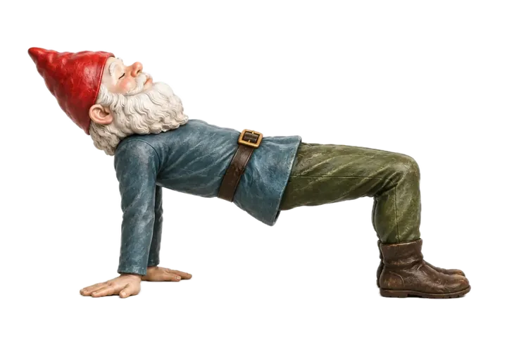 Yoga illustration: Reverse Tabletop — Ardha Pūrvottānāsana