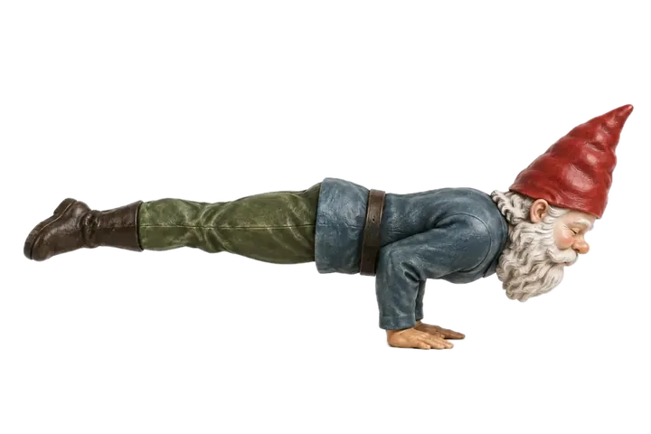 Yoga illustration: Peacock Pose — Mayūrāsana