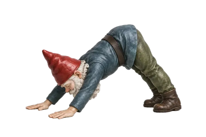 Yoga illustration: Downward-Facing Dog — Adho Mukha Śvānāsana
