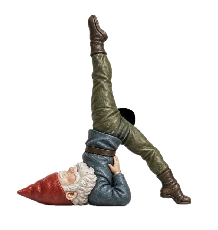 Yoga illustration: One-Legged Shoulderstand — Eka Pāda Sarvāṅgāsana