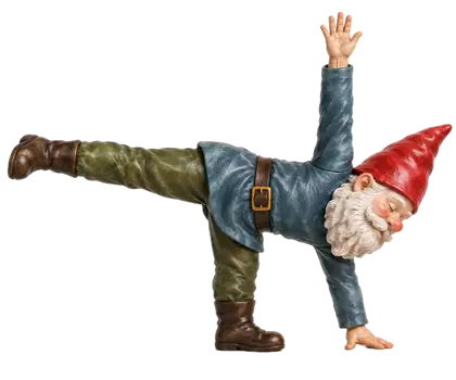 Yoga illustration: Revolved Half Moon — Parivṛtta Ardha Chandrāsana