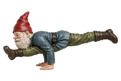 Yoga illustration: One-Legged Koundinya I — Eka Pāda Kauṇḍinyāsana I